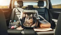 Статья Как коты переносят путешествия на машине