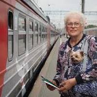 Посадка пассажиров в электропоезд