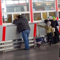 У железнодорожных касс