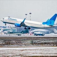 Взлет самолета Победа